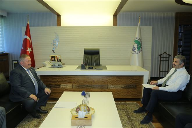 OSB BAŞKANI NURSAÇAN, BÜYÜKŞEHİR BELEDİYESİNİ ZİYARET ETTİ