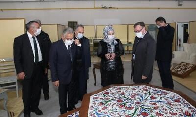 BAŞKAN BÜYÜKKILIÇ KAYMEK SANAT MERKEZİNİ İNCELEDİ